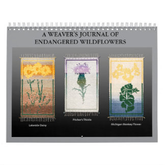 A Weavers Journal av utrotningshotade vilda blommo Kalender