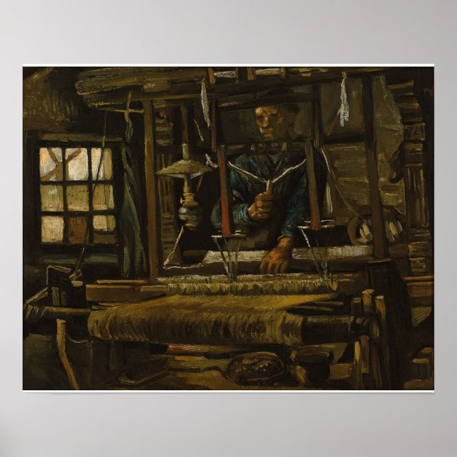 A Weavers stuga - Van Gogh - c1884 Poster (Framsidan)