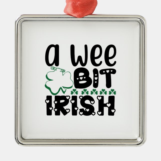A Webit Irish Julgransprydnad Metall (Framsidan)