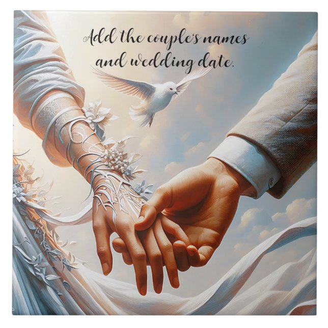A WEDDING TILE KAKELPLATTA (Framsidan)