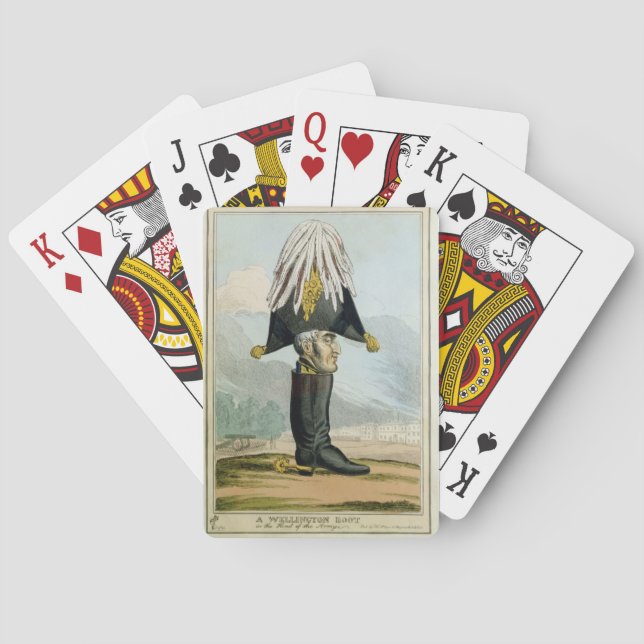 A Wellington Boot - eller chefen för Armye, Casinokort (Baksidan)