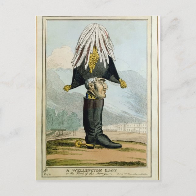 A Wellington Boot - eller chefen för Armye, Vykort (Framsida)
