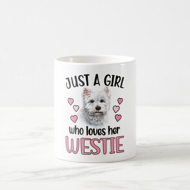 A Westie Girl Väster Highland White Terrier Mamma Kaffemugg (Center)