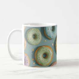A Whimsical Pastel Donut Dream Kaffemugg