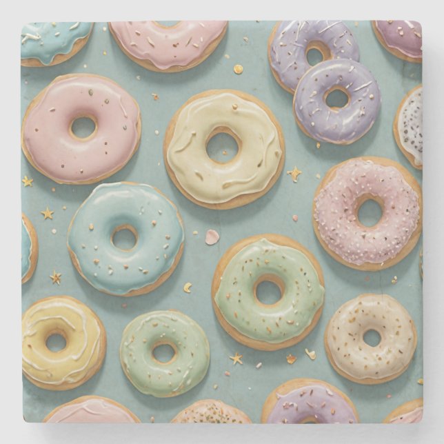 A Whimsical Pastel Donut Dream Stenunderlägg (Framsidan)