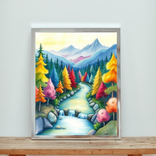 A Whimsique Mountain Valley Scene Poster (Skapare uppladdad)