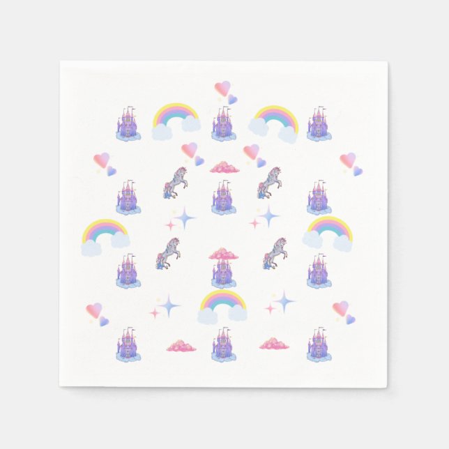 A Whimsiskt, sagoläck och enmajsblöjor Pappersservett (Framsidan)