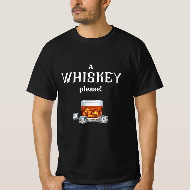 A Whisky| Whiskey, tack T Shirt (Framsida)