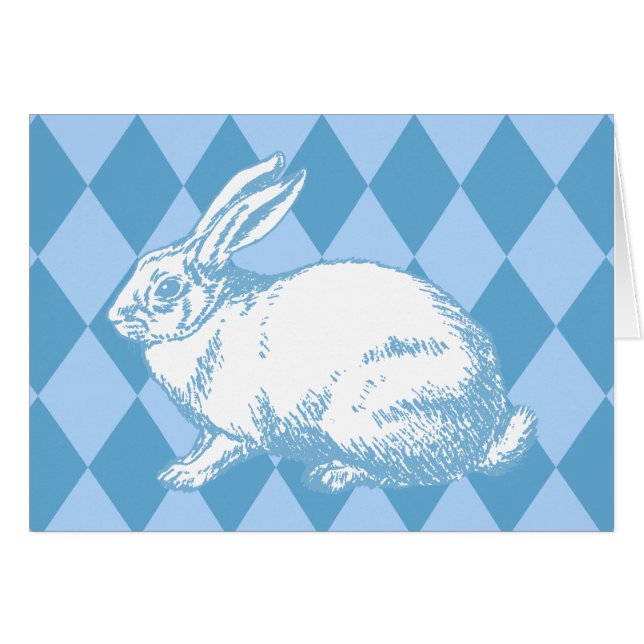 A White Rabbit Hälsningskort (Framsidan Horizontal)