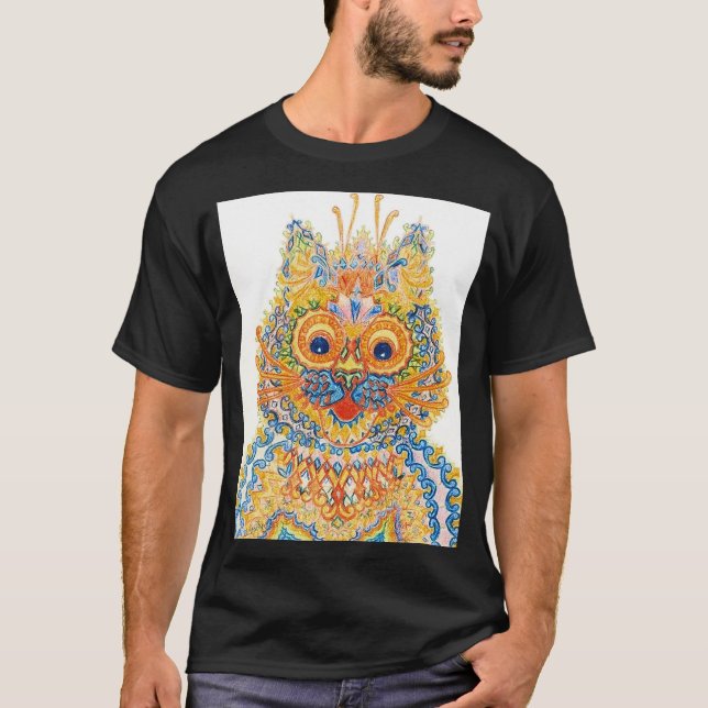 A Wide Eyed Cat, Louis Wain T Shirt (Framsida)