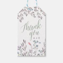 A Wildblomma Bröllop Tack Gift Märkre Presentetikett