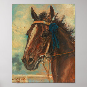 A Winning Horse Ludwig Koch Poster