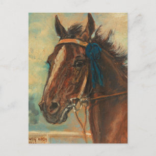 A Winning Horse Ludwig Koch Vykort