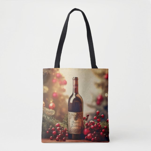 A Winter Helgdag Gift från Vin Tygkasse (Framsida)