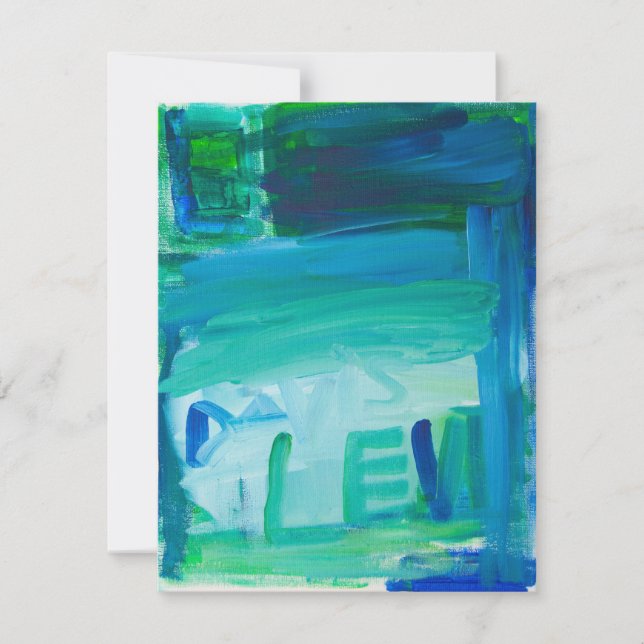 A Winter Scene av Levi Julkort (Framsida)