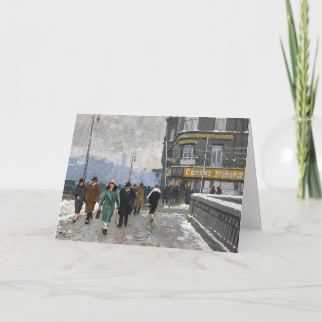 A Winter Street | Paul Fischer Kort (Framsida)