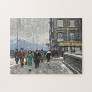 A Winter Street Paul Fischer Pussel