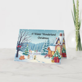 A Winter Wonderland Christmas Kort