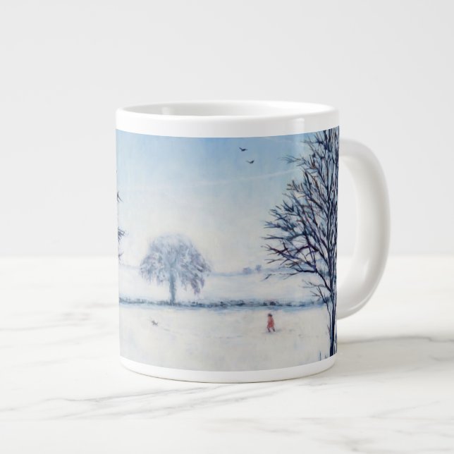A Winters Walk Jumbo Mugg (Framsida höger)