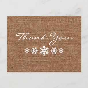 A Wintery Snowflake Tack Vykort