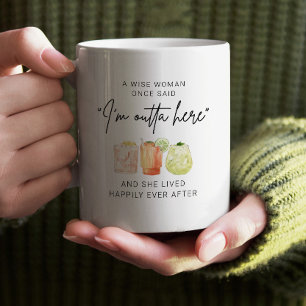 A Wise Woman Gång Said Personlig Pension Kaffemugg