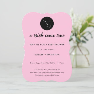 A Wish Come True Big Dipper Baby Shower Invitation Inbjudningar