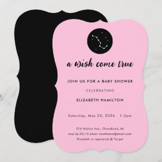 A Wish Come True Big Dipper Baby Shower Invitation Inbjudningar