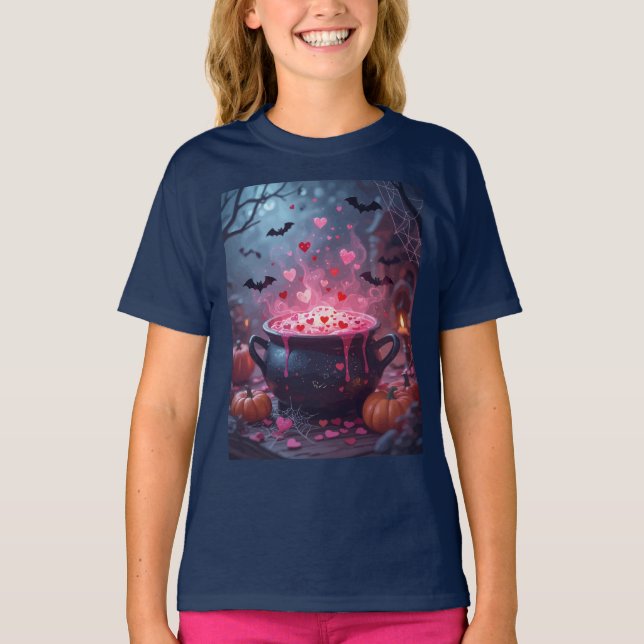 A Witches Brew Of Mischief and Magic T Shirt (Framsida)