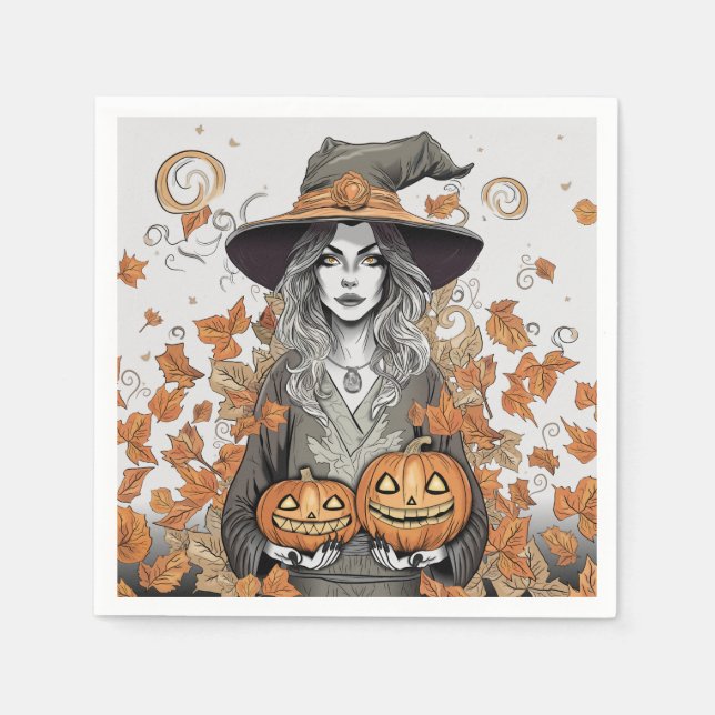 A witch's love pappersservett (Framsidan)