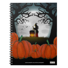 A Witchy Night in Pumpkin Patch Anteckningsbok
