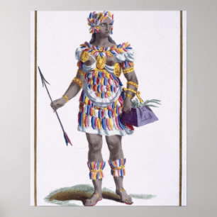 A Woman från Honduras, 1780 (färgadens gravläggnin Poster