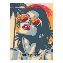 A Woman i Retro Stil