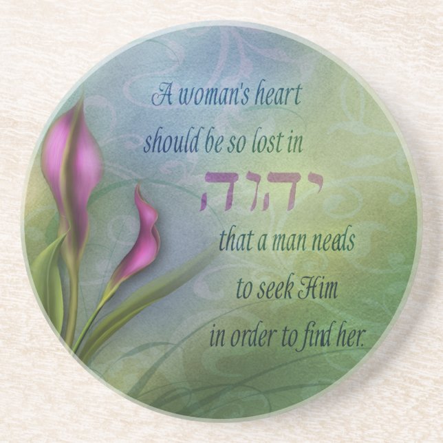 A Womans Heart - Calla Lily Underlägg (Framsidan)