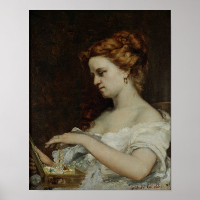 A Women with Jewelry, 1867 Poster (Framsidan)
