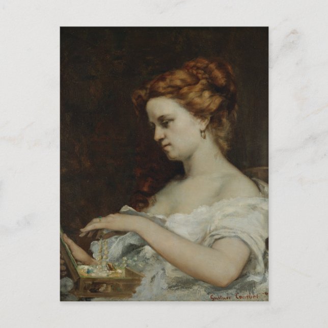 A Women with Jewelry, 1867 Vykort (Framsida)