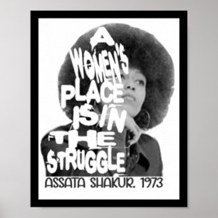 A Women's Ställe-Ata Shakur Sticker Poster