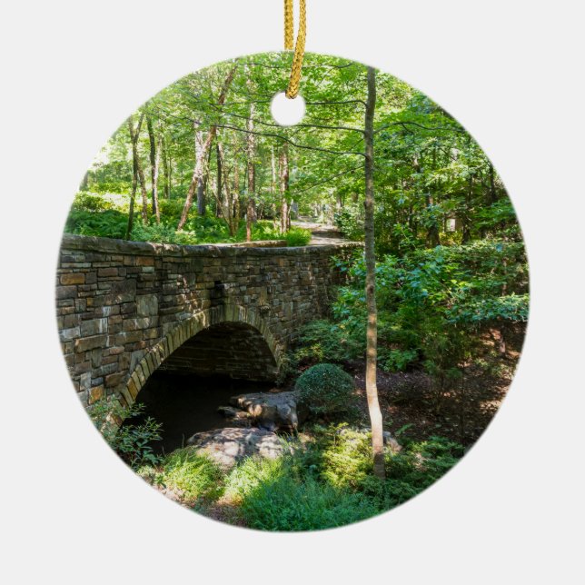 A Woodlands Walkway Bridge Julgransprydnad Keramik (Framsidan)