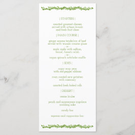 A Woodsy Elegance | Vinstmottagningsmeny för Bröll Meny