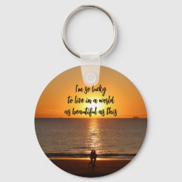 "A World as Beautiful as This" Nyckelring