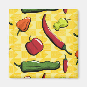 A World of Chili Peppers Magnet
