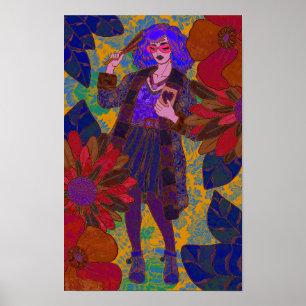 A World of Flowers Poster