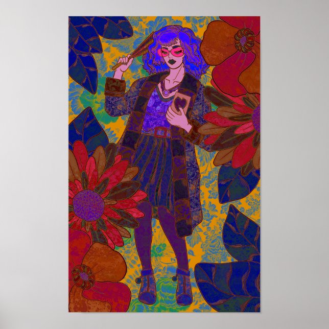 A World of Flowers Poster (Framsidan)