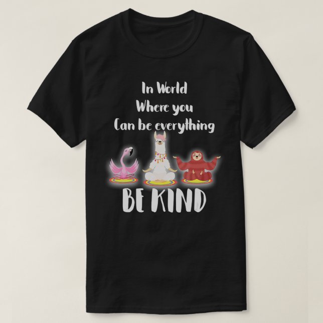 a world of kindness Unity Day anti-bullying choose T Shirt (Design framsida)