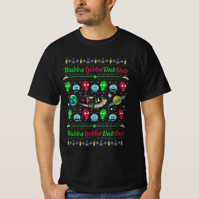 A Wubba Lubba X Mas T Shirt (Framsida)