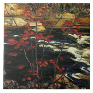 A. Y. Jackson - Red Maple Kakelplatta