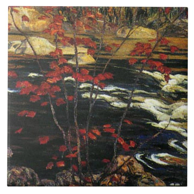 A. Y. Jackson - Red Maple Kakelplatta (Framsidan)