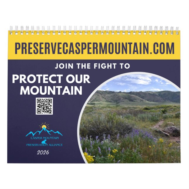 A Year at the Foot of Casper Mountain Calendar Kalender (Omslag)