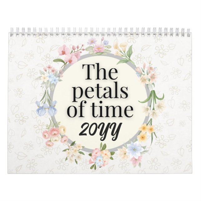 A Year in Bloom : Aesthetic Floral Gift Kalender (Omslag)