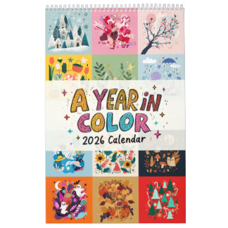 A Year in Color 2026 Wall Kalender