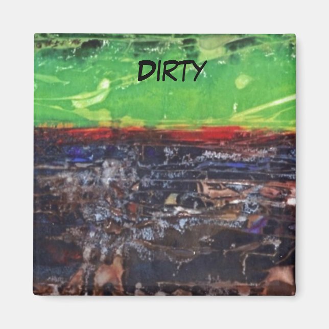 "A Year In Land" Abstrakt Dishwasher Magnet (Framsidan)